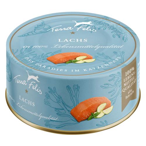 12x 80g Terra Felis Lachs Katzenfutter nass