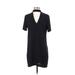 Zara Casual Dress - Shift: Black Solid Dresses - Women's Size Small