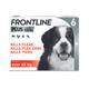Frontline Plus Spot On | XL (40-60kg) | 6 Pipettes | Dog Flea & Tick Treatment