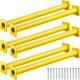 Set of 6 Monkey Bars Ladder Rungs Playground Sets for Backyards Steel Swing Set Accessories Playground Equipment Outdoor Climbing Kits for Children Outdoor Indoor Playroom Supplies (Yellow, 15-1/8 In)