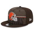Men's New Era Brown Cleveland Browns 2023 NFL Training Camp 9FIFTY Snapback Hat