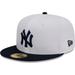 Men's New Era White/Navy York Yankees Optic 59FIFTY Fitted Hat