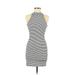 American Eagle Outfitters Casual Dress - Bodycon High Neck Sleeveless: White Dresses - Women's Size X-Small