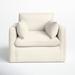 Accent Chair - Birch Lane™ Luna Slipcovered Chair & a Half Fabric in Brown | 33 H x 39 W x 42 D in | Wayfair 94A73B5ECE6248B4BD3029E3DCD5AB87