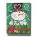 The Holiday Aisle® Epic Graffiti 'Snowman Gift' By Lisa Kennedy, Gicl Snowman Gift by - Print Plastic in Green | 34 H x 26 W x 1.5 D in | Wayfair
