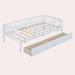 Harriet Bee Daybed-5.27 Solid Wood Daybed Wood in White | 28.3 H x 41.8 W x 79.5 D in | Wayfair F5F0D6B25A554673B6DF3184F5BFE780