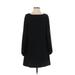 White House Black Market Casual Dress - Shift: Black Solid Dresses - Women's Size 2