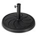 Gymax 40 lbs Patio Round Umbrella Weighted Base Heavy-Duty Table