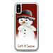 Let It Snow Man Christmas Gift White Case Slim Shockproof Hard Rubber Custom Case Cover For iPhone 11