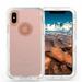For Apple iPhone XS Max 6.5 Transparent Defender Armor Hybrid Case Cover Clear