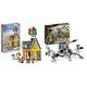 LEGO 43217 Disney and Pixar Carls Haus aus „Oben“, baubares Spielzeug mit Luftballons & 75345 Star Wars 501st Clone Troopers Battle Pack Set mit Fahrzeugen und 4 Figuren