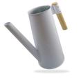 Waldsehnen - Metal watering can 3l - for indoor plants and your garden. Perfect for watering or as vintage decoration. Small watering can with wooden handle that fits perfectly in your hand. White