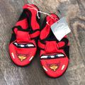 Disney Shoes | 3/$14 Nwt Disney Cars Red Water Shoes Velcro Toddler Size 8 | Color: Black/Red | Size: 8b