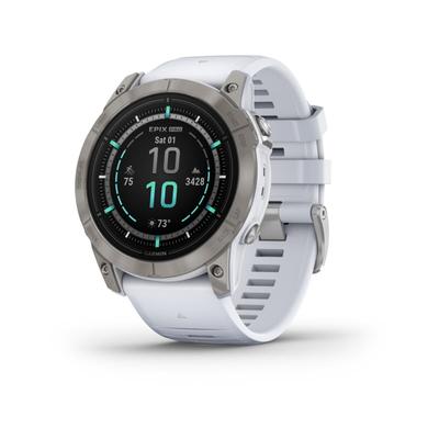 Garmin Epix Pro Gen 2 - Sapphire Edition Watches 51mm Titanium w/ Whitestone Band 010-02804-10