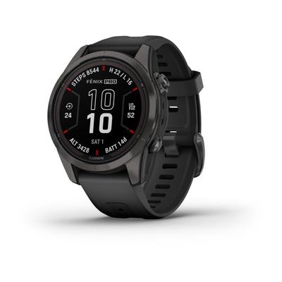 Garmin Fenix 7X ProSapphire Solar Edition Titanium with Fog Gray/Ember Orange Band Watch 010-02778-14