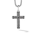 Chevron Sculpted Cross Pendant