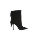 Moda in Pelle Womens 'Oliivia' Black Suede Ankle Boots - Size EU 39