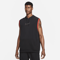 Nike Dri-FIT Men's Sleeveless Hooded Pullover Training Top - Black