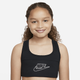 Nike Dri-FIT Swoosh Older Kids' (Girls') Sports Bra - Black