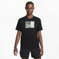 Nike Dri-FIT Miler D.Y.E. Men's Short-Sleeve Running Top - Black