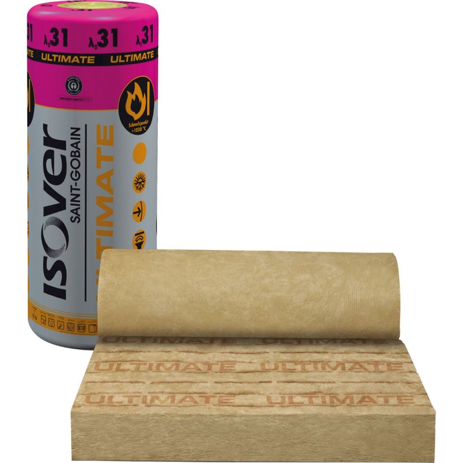 ISOVER Ultimate Klemmfilz ZKF-031 Brandschutz-Zwischensparren-Klemmfilz, 140 mm Image