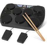 Pyle Electronic Tabletop Drum Machine - Digital Drumming Kit