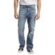 Silver Jeans Co. Herren Craig Easy Fit Bootcut Jeans, Light Marble Indigo, 31W / 30L