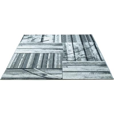 Teppich SANSIBAR "Rantum Beach SA-023", grau, B:160cm H:5mm L:230cm, Polypropylen, Teppiche, Flachgewebe, modernes Design, Motiv Holzdielen, In- & Outdoor geeignet Image