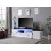 Modern Minimalist Style 83" TV Stand with 2 Open Compartments, 2 Drawers & 2 Door Storage w/2 Shelves, Solid Wood TV Cabinet