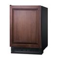 Summit Appliance 4.9 Cubic Feet cu. ft. Freestanding Mini Fridge w/ Freezer Metal in Black/Brown | 33.5 H x 23.63 W x 24 D in | Wayfair