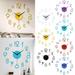 20 Inch Acrylic Clock Wall Clock Modern Design Round Style Number Acrylic Wall Clock Stickers For DIY Home Living Room Decors