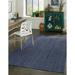 DecorAvenue Hand Woven Braided Farmhouse Jute Area Rug Navy Blue Color 5 ft x 8 ft