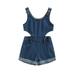 Bagilaanoe Toddler Baby Girl Denim Jumpsuit Shorts Sleeveless Romper Overalls 6M 12M 18M 24M 3T Kids Short Pants Summer Outfits