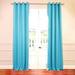 Amy Solid Thermal Blackout Sun-Reflecting Shiny-Back Grommet Window Curtain Panel 63 Long - Turquoise