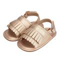 Baby Girl Outfits Warm Boys Girls Open Toe Tassels Shoes First Walkers Shoes Summer Toddler Flat Sandals Softball Slides Youth Girls