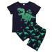 B91xZ Baby Boy Clothes Toddler Kids Boys Summer Short Sleeve Dinosaur T Shirts Tops Shorts Outfits Clothes Boy Outfits Green Sizes 5 Years