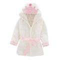 TQWQT Baby Boy Girl Bath Robe Hooded Bath Blanket Night Robe Dressing Gown White 1-2 Years