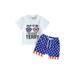 Summer Baby Boy Girl Clothes Mamas Little Man Outfit Cow T-Shirt Top Short Set Cowboy Outfit for Toddler Boy