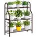 Red Barrel Studio® Marycarol Rectangular Plant Stand Metal in Brown | 32.22 H x 9.61 W x 28.03 D in | Wayfair D3F64E01C3DA49C8937E5520DF9BEC7C