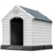 Tucker Murphy Pet™ Deisi Plastic Insulated Dog House Plastic House in Gray | 27.6 H x 25 W x 26.8 D in | Wayfair C7647A7C21AB4C0487DBEFCA89689E6B