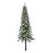 The Holiday Aisle® Giosue Slender Pine Christmas Tree w/ 100 LED Lights in Green/White | 6' | Wayfair C6733A9655324C1A9F31B573D338E9E7