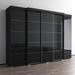 Wade Logan® Aydree Armoire Wood in Black | 81.1 H x 117.3 W x 26 D in | Wayfair 6F5FED4FA9A54A289C4D335A10598714