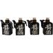 Red Barrel Studio® Set Of 4 Traditional Japan Soy Sauce Dispenser Flask 9Oz Calligraphy Plastic in Black | 5 H x 4 W x 2 D in | Wayfair