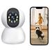 Banghong Smart Security Camera Indoor 3MP HD 2.4Ghz WiFi PTZ Camera Home Security Digital Surveillance Camera with Night Vision Motion Detection 2-Way Audio(White)