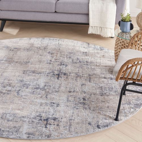 Ames Round Rug Gray, 5'3"" Round, Gray
