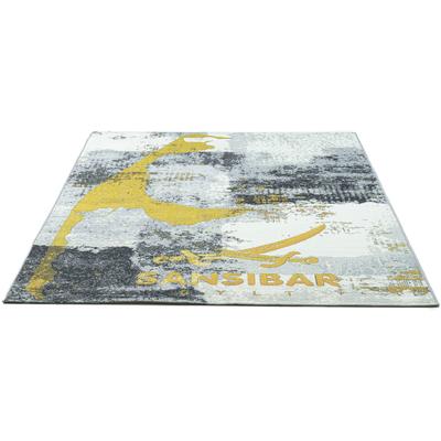Teppich SANSIBAR "Rantum Beach SA-028", bunt (grau multi), B:130cm H:3mm L:190cm, Polypropylen, Teppiche, Flachgewebe, modernes Design, Motiv Sylt, In- und Outdoor geeignet Image