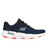Skechers Men's GO RUN 7.0 Sneaker | Size 9.5 | Navy/Black | Textile/Synthetic | Vegan | Machine Washable