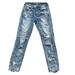 American Eagle Outfitters Jeans | American Eagle High Rise Tom Girl Distressed Light Wash Denim Jeans Size 2 | Color: Blue | Size: 2