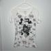 Disney Tops | Disneyland Resort Sheer White Mickey & Minnie Hugging Tshirt Size M | Color: Black/White | Size: M
