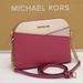 Michael Kors Bags | Michael Kors Jet Set Travel Medium Logo Dome Crossbody Bag Rosewood Mult | Color: Pink/White | Size: Medium 8.5”W X 6.75”H X 3.5”D